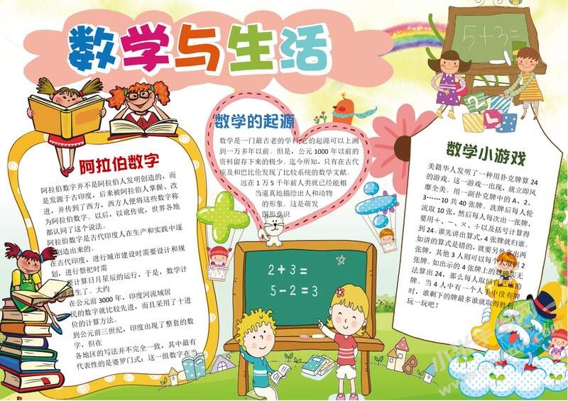 數(shù)學(xué)與生活小報模板有字版.jpg
