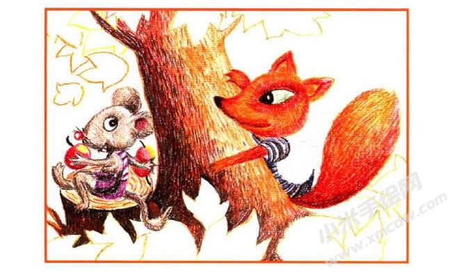 狡猾的狐貍油畫棒創(chuàng)作步驟03.jpg