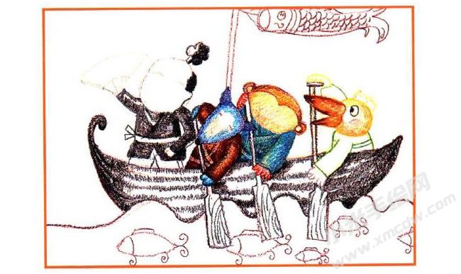 桃太郎油畫棒創(chuàng)作步驟02.jpg