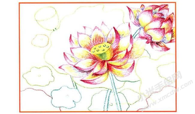 荷花油畫棒創(chuàng)作步驟02.jpg