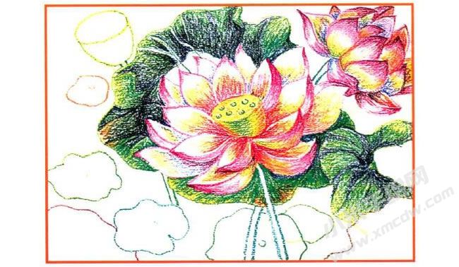 荷花油畫棒創(chuàng)作步驟03.jpg