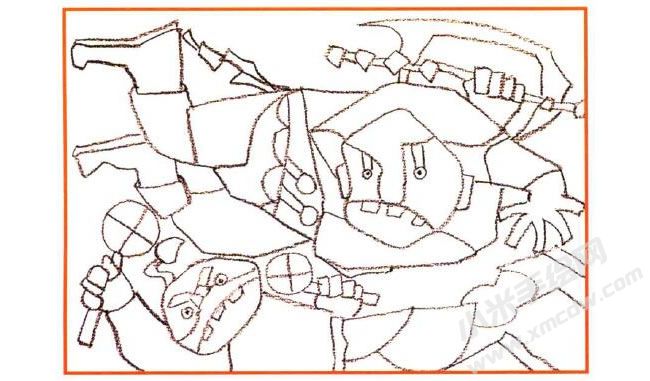 共工觸山油畫(huà)棒創(chuàng)作步驟01.jpg