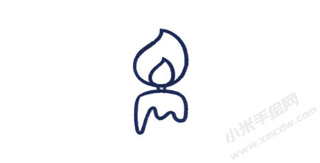 蠟燭簡(jiǎn)筆畫(huà)繪制步驟02.jpg