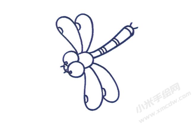 蜻蜓兒童簡(jiǎn)筆畫繪制步驟04.jpg