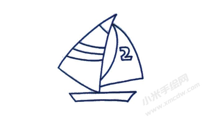 帆船幼兒簡筆畫繪制步驟04.jpg