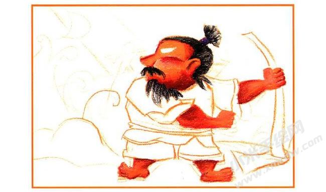 愚公移山油畫棒創(chuàng)作步驟02.jpg