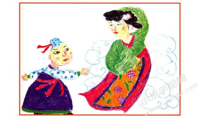 牛郎織女油畫棒創(chuàng)作步驟02.jpg