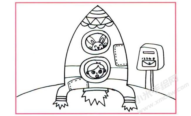 太空來信油畫棒創(chuàng)作步驟01.jpg