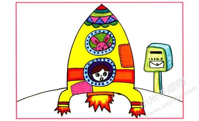 太空來信油畫棒創(chuàng)作步驟02.jpg