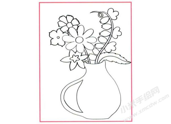 七色花許愿瓶油畫棒創(chuàng)作步驟01.jpg