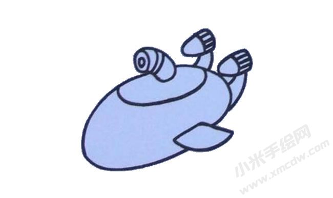 潛水艇簡(jiǎn)筆畫繪制步驟03.jpg