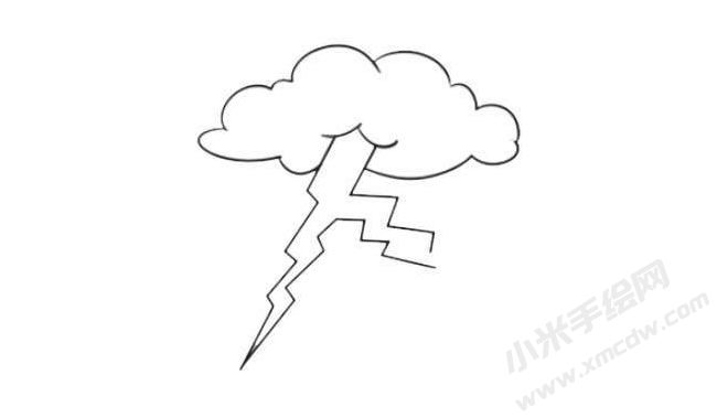 雷電簡(jiǎn)筆畫(huà)繪制步驟07.jpg
