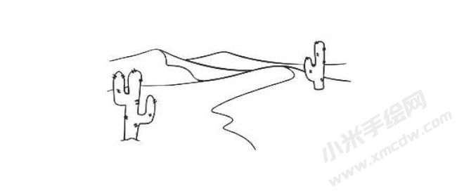 沙漠簡(jiǎn)筆畫繪制步驟08.jpg