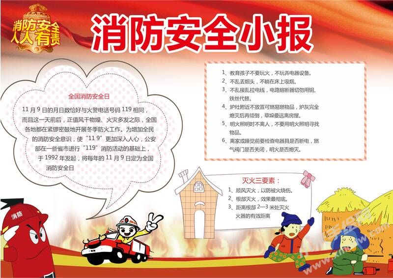 消防安全手抄報模板07.jpeg