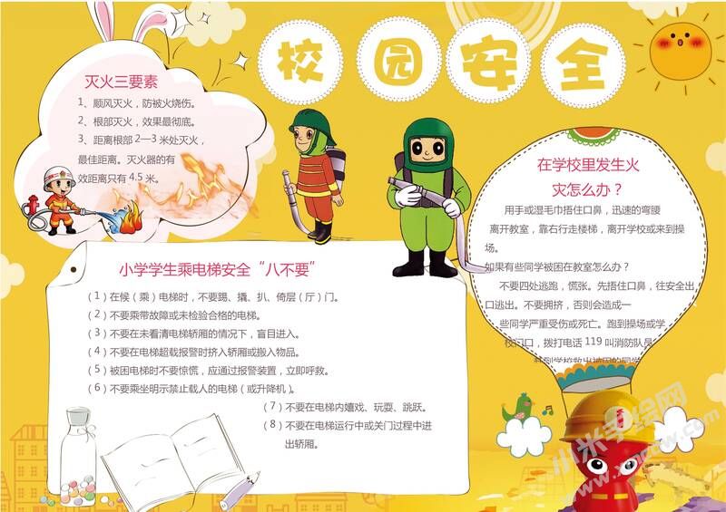 校園消防安全手抄報模板03.jpeg