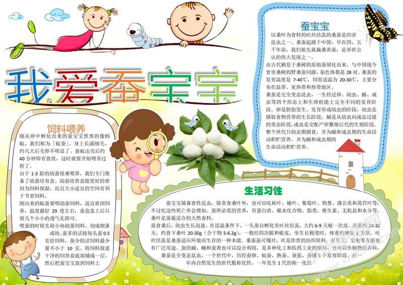 我愛(ài)蠶寶寶手抄報(bào)模板01.jpg