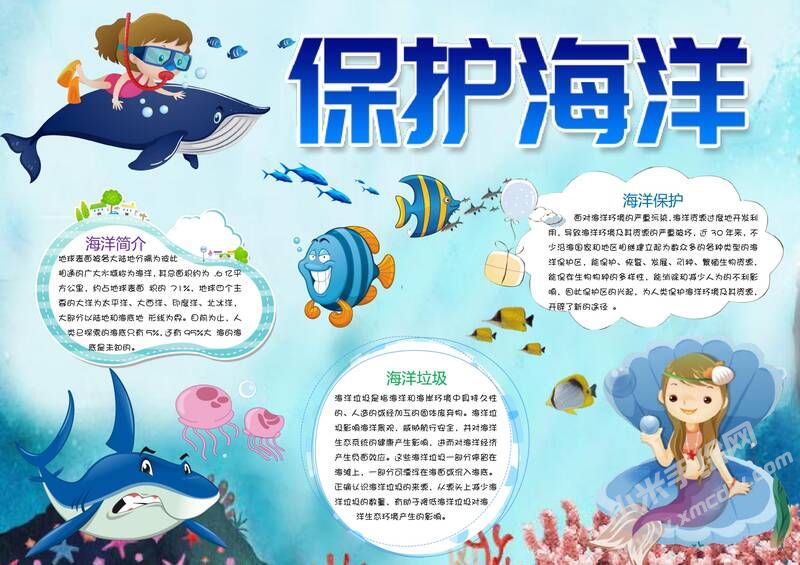 保護海洋小報手抄報模板02.jpg