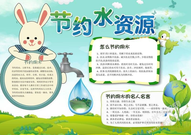 節(jié)約水資源手抄報模板02.jpg