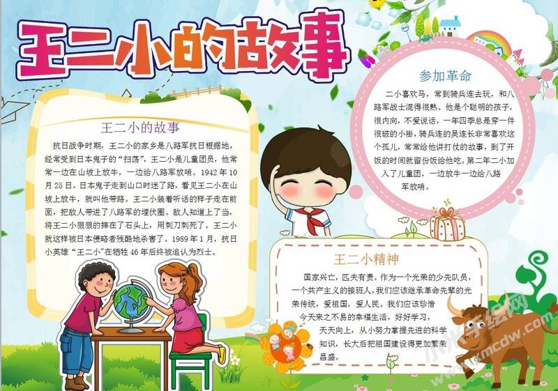 王小二的故事手抄報模板03.JPG