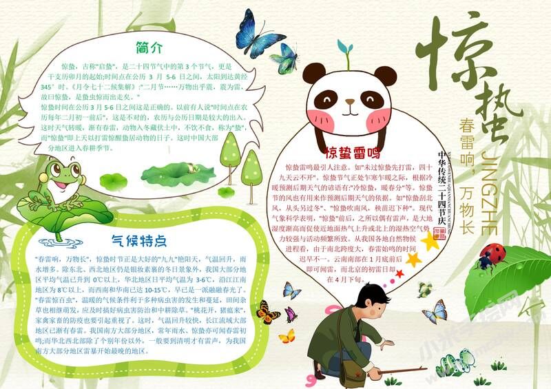 二十四節(jié)氣驚蟄手抄報模板.jpg
