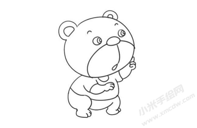 狗熊簡(jiǎn)筆畫(huà)法步驟08.jpg