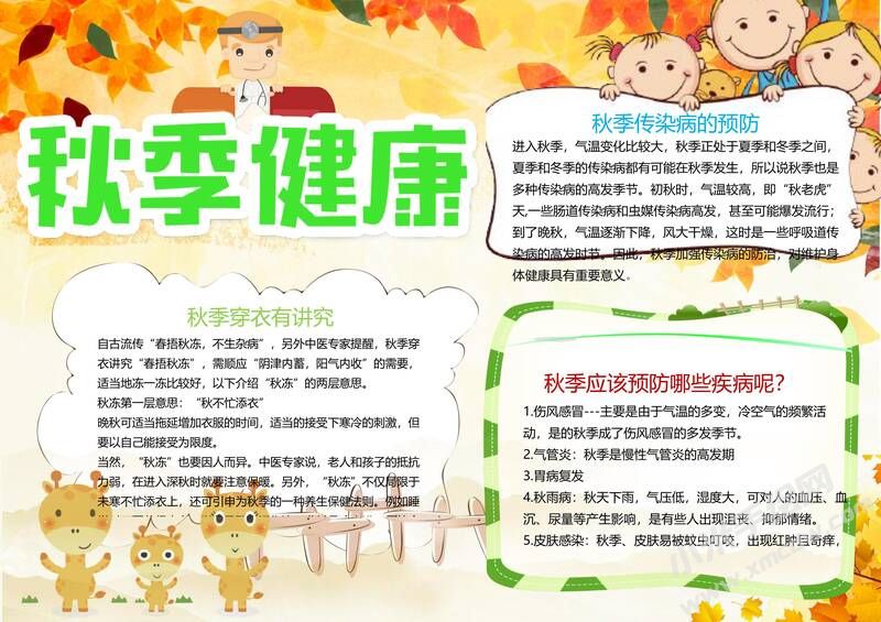 秋季健康手抄報(bào)模板03.jpg