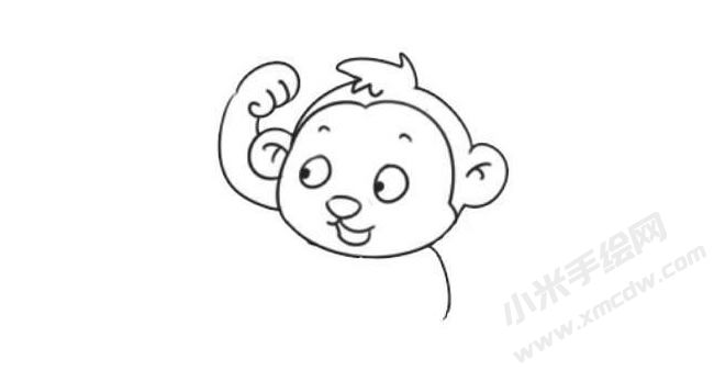 猴子簡(jiǎn)筆畫法步驟05.jpg