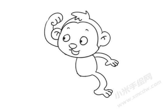 猴子簡(jiǎn)筆畫法步驟07.jpg