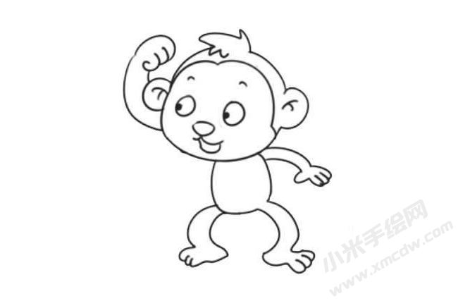 猴子簡(jiǎn)筆畫法步驟08.jpg