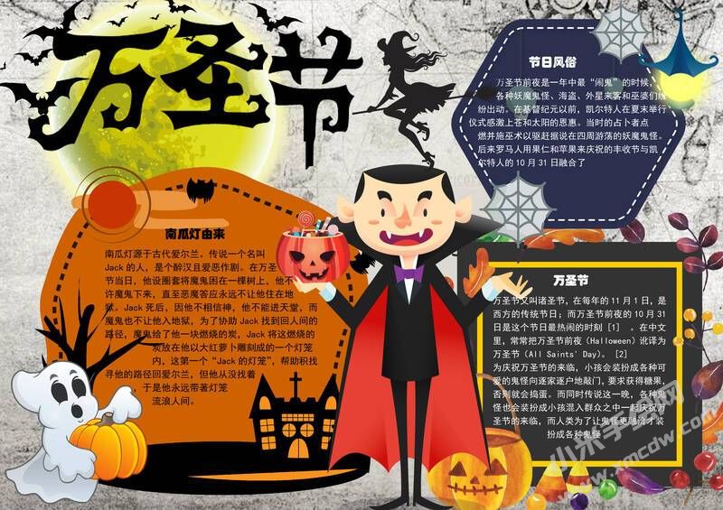 萬(wàn)圣節(jié)手抄報(bào)模板有字版（第七版）.jpg