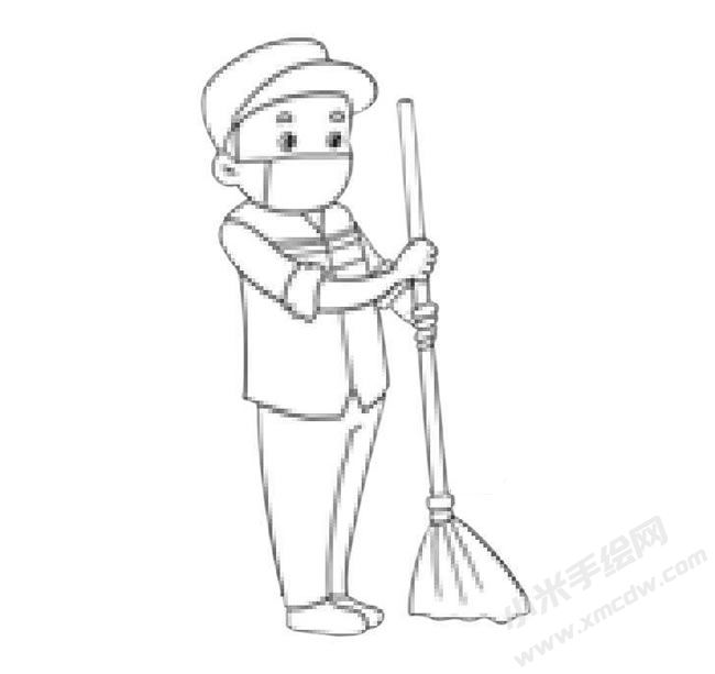 環(huán)衛(wèi)工人簡筆畫繪制步驟09.jpg