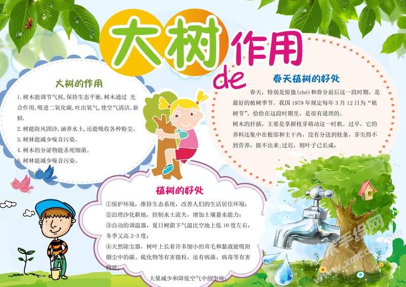 大樹的作用手抄報模板02.jpeg