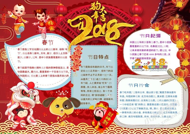 2018狗年大吉手抄報(bào)內(nèi)容模板08.jpeg