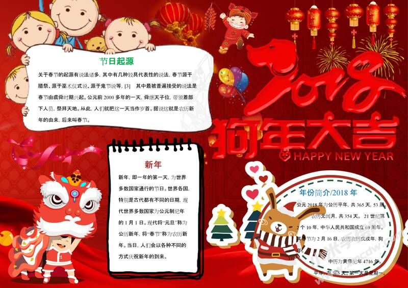 2018狗年大吉手抄報(bào)內(nèi)容模板10.jpeg