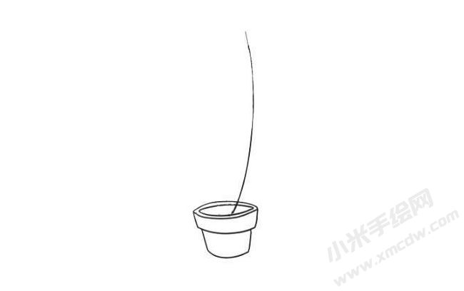 散尾葵簡(jiǎn)筆畫繪制步驟02.jpg