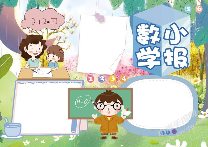 數(shù)學(xué)小報(bào)手抄報(bào)內(nèi)容模板無字版（第三版）.jpg