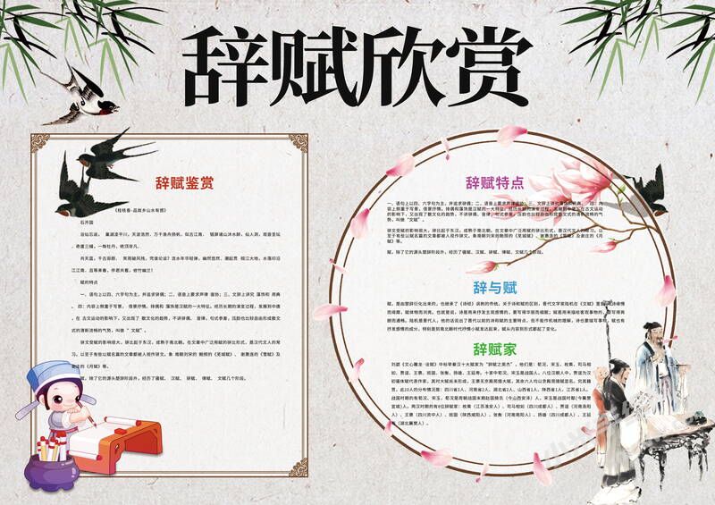 辭賦欣賞手抄報(bào)模板有字版.jpg