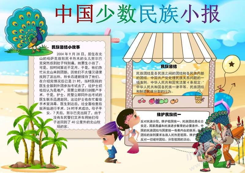 中國少數(shù)民族手抄報(bào)模板04.jpg