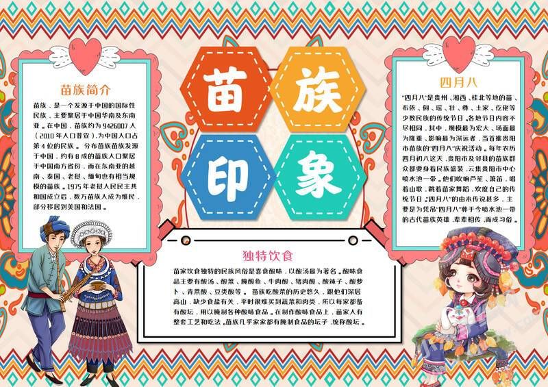 苗族印象手抄報模板01.jpeg