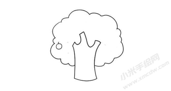蘋果樹(shù)簡(jiǎn)筆畫繪制步驟03.jpg