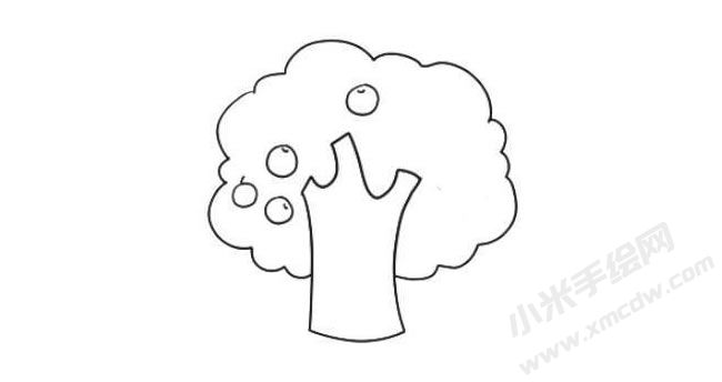 蘋果樹(shù)簡(jiǎn)筆畫繪制步驟06.jpg