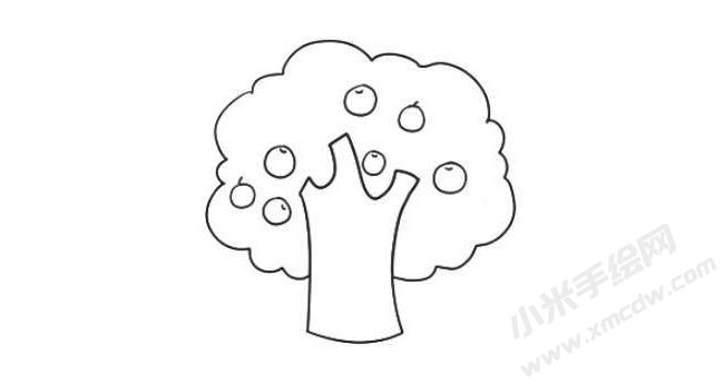 蘋果樹(shù)簡(jiǎn)筆畫繪制步驟08.jpg