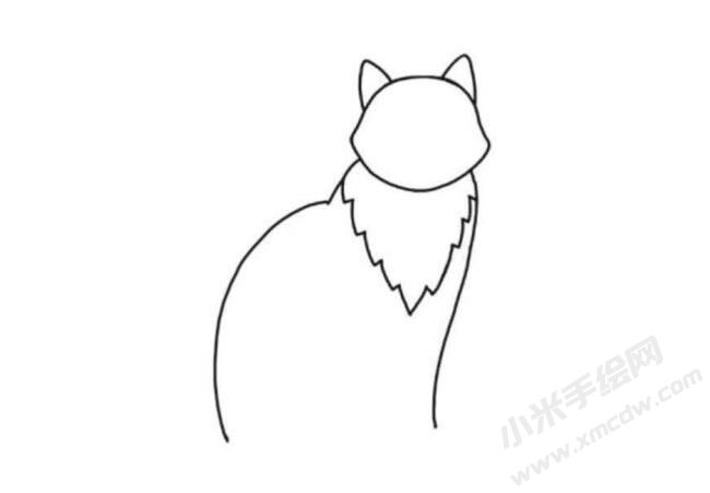 貓咪簡(jiǎn)筆畫分步繪制圖示03.jpg