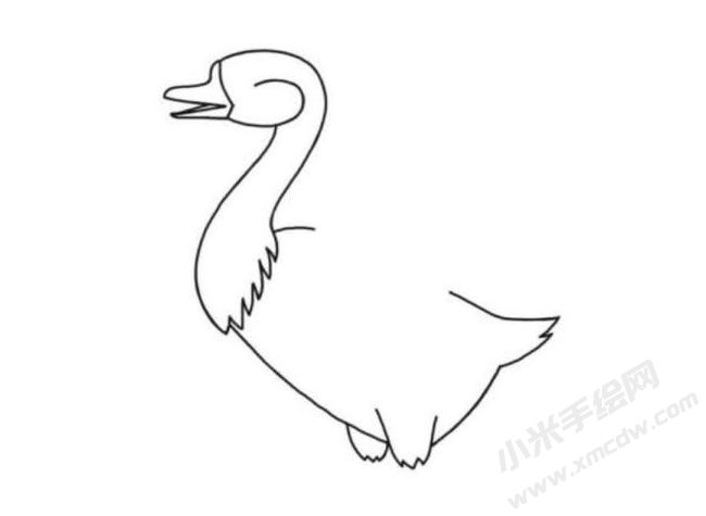 鵝的簡(jiǎn)筆畫繪制步驟圖示03.jpg
