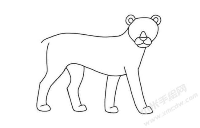 獵豹簡(jiǎn)筆畫分步繪制圖示05.jpg