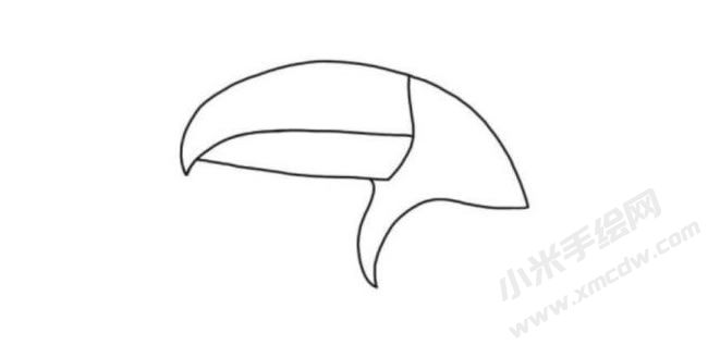 巨嘴鳥簡(jiǎn)筆畫分步繪制圖示02.jpg