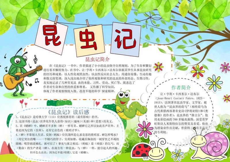 昆蟲記手抄報模板有字版（第四版）.jpg