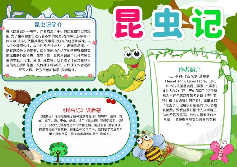 昆蟲記手抄報(bào)模板有字版（第七版）.jpg