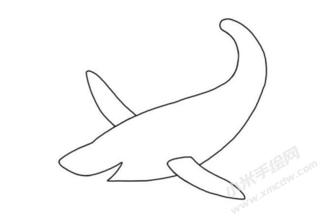 鯊魚簡筆畫分步繪制圖示02.jpg