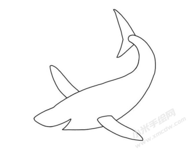 鯊魚簡筆畫分步繪制圖示03.jpg